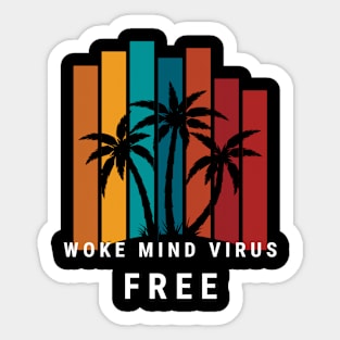 Woke Mind Virus Free Sticker